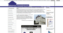 Desktop Screenshot of maerkisches-immobilienkontor.de